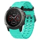 Ремінець Deexe Ocean Strap для годинників Garmin з кріпленням Quick Fit 22mm - Teal Green - зображення 4