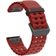 Ремінець Deexe Ocean Strap для годинників Garmin з кріпленням Quick Fit 22mm - Wine Red - зображення 1