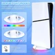 Вертикальный стенд PS5 Slim подставка держатель Pega для Sony PlayStation 5 PS 5 Slim с RGB подсветкой Белый - изображение 4