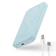 Повербанк с беспроводной зарядкой Baseus Magnetic Mini 5000mAh 20W Type-C MagSafe Qi15W голубой (P10022107313-00) - изображение 3