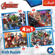 Пазли Trefl Marvel Avengers Сміливі Месники 4 в 1 207 елементів (5900511343861) - зображення 6