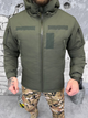 Зимова тактична куртка з утеплювачем та підкладкою Omni-Heat Softshell Olive L - зображення 2