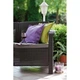 Диван для саду та тераси Keter Corfu Love Seat Max коричневий 258947 - зображення 6