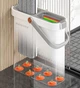 Набор швабра и ведро с отжимом Joybos M03-7 Flat Floor, 2 мопа в комплекте - изображение 4