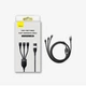 Кабель USB + USB Type-C > USB Type-C + Lightning + microUSB Baseus Flash Series Ⅱ Two-for-three Charging Cable 100W 1.2 m (CASS030103) Black - зображення 6