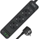 Сетевой фильтр-удлинитель RZTK Power Strip Pro 3 + 2 USB-A + USB-С (PD20W) Black 2 м - изображение 1
