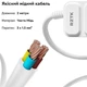 Сетевой фильтр-удлинитель RZTK Power Strip Pro 3 + 2 USB-A + USB-С (PD20W) White 2 м - изображение 5