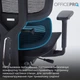 Кресло компьютерное офисное эргономичное OfficePro OC680B Black - изображение 11