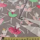 Коттон с ворсом серый, разноцветные балерины, ш.145 (12069.028) - изображение 2