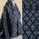 Рогожка костюмная GERRY WEBER бежево-голубая в синие ромбы ш.155 (19211.010) - изображение 1