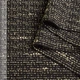 Рогожка костюмная с вискозой черная с желтыми штрихами ш.150 (14128.003) - изображение 2