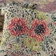 Рогожка костюмная хлопковая бежевая в терракотово-зеленые цветы ш.150 (19205.002) - изображение 4