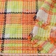 Рогожка костюмная в клетку оранжевая с салатовым, ш.140 (19204.002) - изображение 2