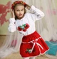 Костюм вишиванка для дівчинки Маки біло-червоний 122 - изображение 2