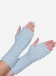 Митенки женские вязаные Malisa Гарсия 10-5026-LT-141 One Size Светло-голубые - изображение 1
