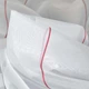Вуаль тюль шифон полоски бордовые, белая, ш.180 (37110.001) - изображение 3