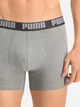 Набор трусов боксеров мужских хлопковых Puma Men Everyday Basic Boxer 2P 93832003 M Mid Grey/Black (8720245555982) - изображение 7