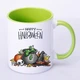 Чашка с печатью "Happy Helloween №3" (цвет салатовый) (20999) - изображение 2