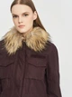 Парка демисезонная с мехом женская H&M 6594538dlog 34 Сливовая (PS2030000229796) - изображение 4
