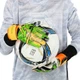 Перчатки вратарские юниорские Joma CALCIO 23 401272-054 (латекс, PVC, PL, р-р 4, оранжевый-салатовый) - изображение 4