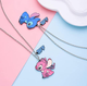 Парные кулоны Лило и Стич (Lilo and Stitch) на серебристой цепочке Fashion Jewelry колье чокер (II) 33571 - изображение 3