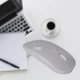 Беспроводная Bluetooth мышь для ноутбука с эргономичным дизайном DL-15M-White - изображение 1