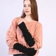 Мітенки в'язані довгі чорні One Size - зображення 1