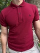 Поло Agent's Clothes Мини Самолетик Бордовое мужское S - изображение 2