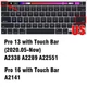 Захист клавіатури MacBook Pro 13" A2338/A2289/A2251 Pro 16" A2141 US version clear - зображення 2