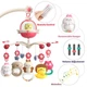 Музичний мобіль Baby Bell Bear 3 в 1 з білим шумом і Bluetooth підключенням до телефону рожевий - зображення 2