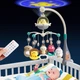 Музыкальный мобиль на кроватку Baby Bell Bear 3 в 1 с белым шумом и Bluetooth подключением к телефону серый - изображение 3