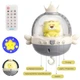 Музыкальный мобиль на кроватку Baby Bell Bear 3 в 1 с белым шумом и Bluetooth подключением к телефону серый - изображение 4