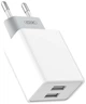 СЗУ XO L65 2USB 2.4A White (L65-L-WH) + кабель USB-Lightning - изображение 1