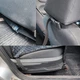 Накидка на автомобильное сидение кресло Chevrolet Aveo чехол универсальный из экокожи перешитой ниткой черного цвета - изображение 4