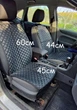 Накидка на автомобильное сидение кресло Chevrolet Aveo чехол универсальный из экокожи перешитой ниткой черного цвета - изображение 5