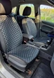 Накидка на автомобильное сидение кресло Chevrolet Aveo чехол универсальный из экокожи перешитой ниткой черного цвета - изображение 2