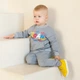 Світшот для хлопчиків двонитка з принтом Trendy Tot 03-01216 сірий 104 см (4 роки) - изображение 4