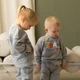 Світшот для хлопчиків двонитка з принтом Trendy Tot 03-01216 сірий 104 см (4 роки) - изображение 5