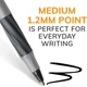 Набор шариковых ручек 36 шт BIC Round Stic Xtra Comfort Черные масляные 1.2 мм (GSMG361BK) - изображение 3