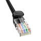 Кабель патч-корд RJ45 Baseus High Speed CAT5 Gigabit Ethernet Cable (Round Cable) 5m B00133206111-05 Black - изображение 4