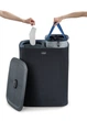 Корзина для белья с двумя отделениями Joseph Joseph Tota 90 л Black 50004 (01000979) - изображение 4