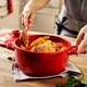 Кастрюля с крышкой керамическая Emile Henry Cookware 5.3 л красный 344553 (08700214) - изображение 2