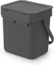 Ведро мусорное Brabantia Sort&Go 3 л серый 209888 (00800921) - изображение 4