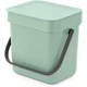 Ведро мусорное Brabantia Sort&Go 3 л мятный 211683 (00801190) - изображение 2
