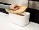 Хлібниця з бамбуковою кришкою Joseph Joseph Bread Bin White 81097 (01000744) - зображення 4