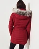 Пуховик женский - зимний пуховик Hollister HC6302W XS 10006 Красный - изображение 4
