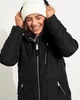 Пуховик женский - зимний пуховик Hollister HC7785W XS Черный - изображение 4