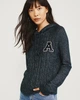 Худи женское - худи Abercrombie & Fitch AF5951W S Темно-синий - изображение 3