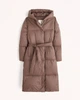Пуховик женский - зимний пуховик Abercrombie & Fitch AF9404W XS Темно-коричневый - изображение 3