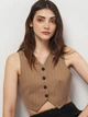 Куртка женская Zara 2010/855 S Коричневая (02010855730029) - изображение 4